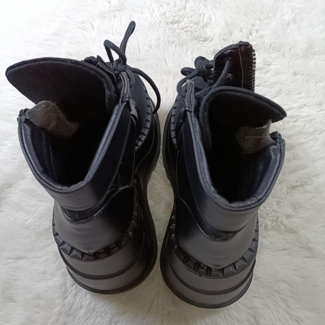 新品✨DEMONIA ウェッジソールブーツ 厚底スニーカー STOMP-10