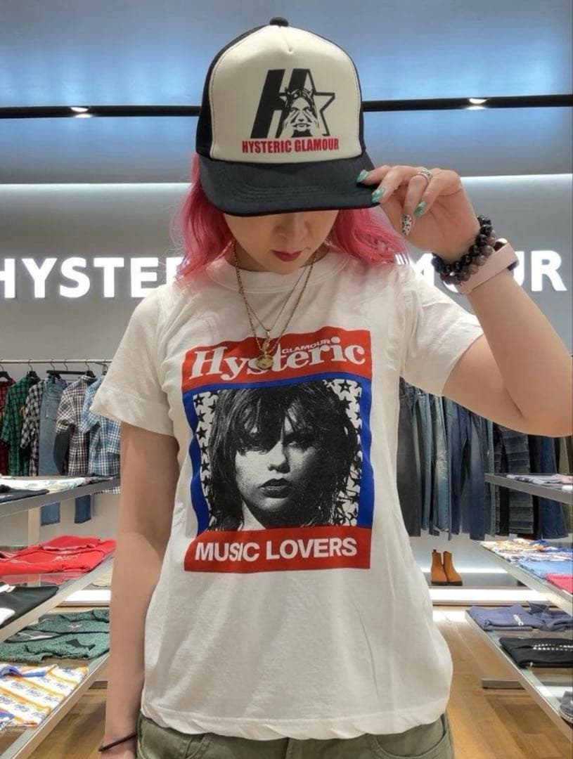 大人気！ヒステリックグラマー メッシュキャップ【STAR EVIL】黒