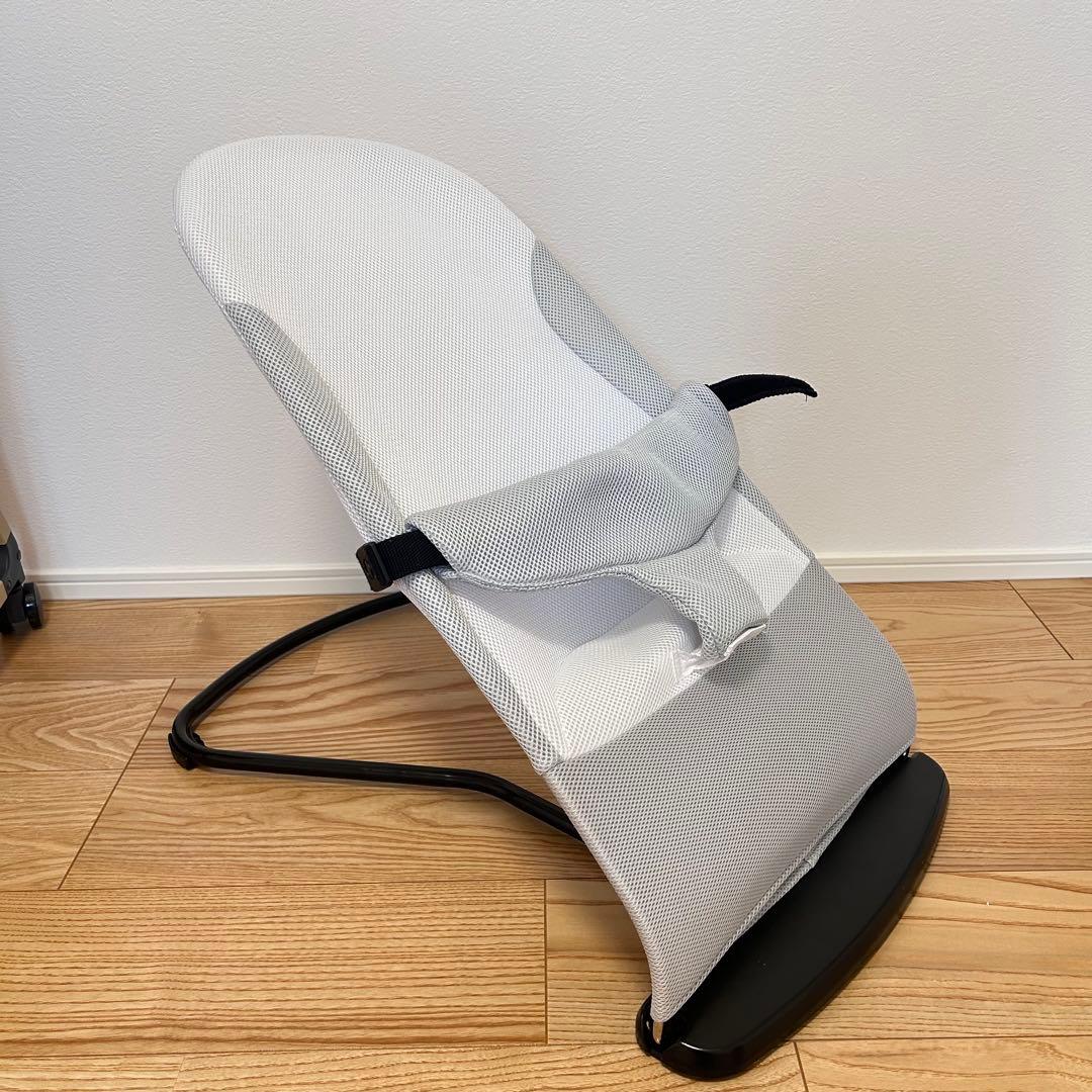 直接取引希望　セット品　ベビーベッド 折りたたみ 揺りかご　高さ調節　バウンサー