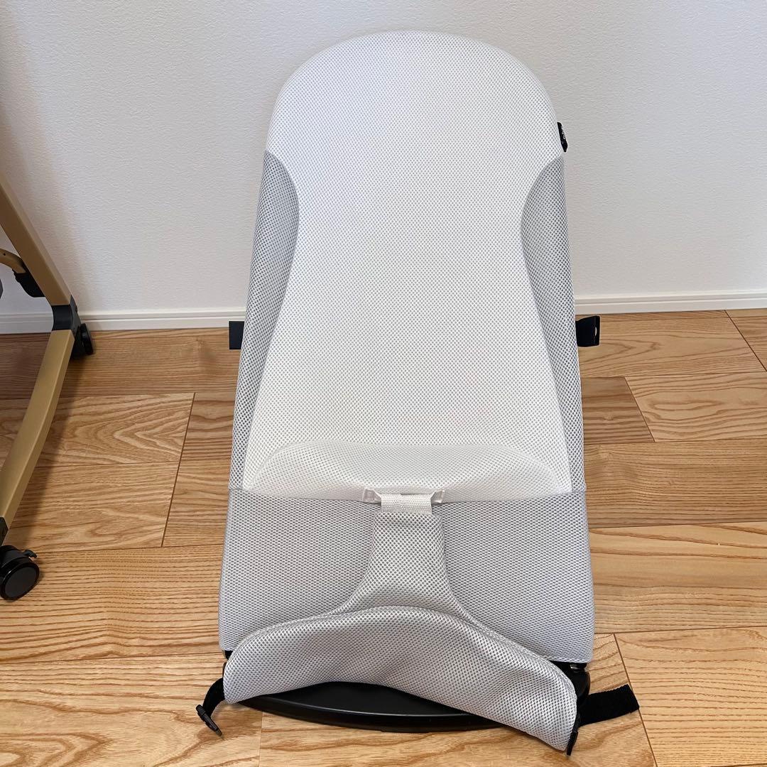 直接取引希望　セット品　ベビーベッド 折りたたみ 揺りかご　高さ調節　バウンサー