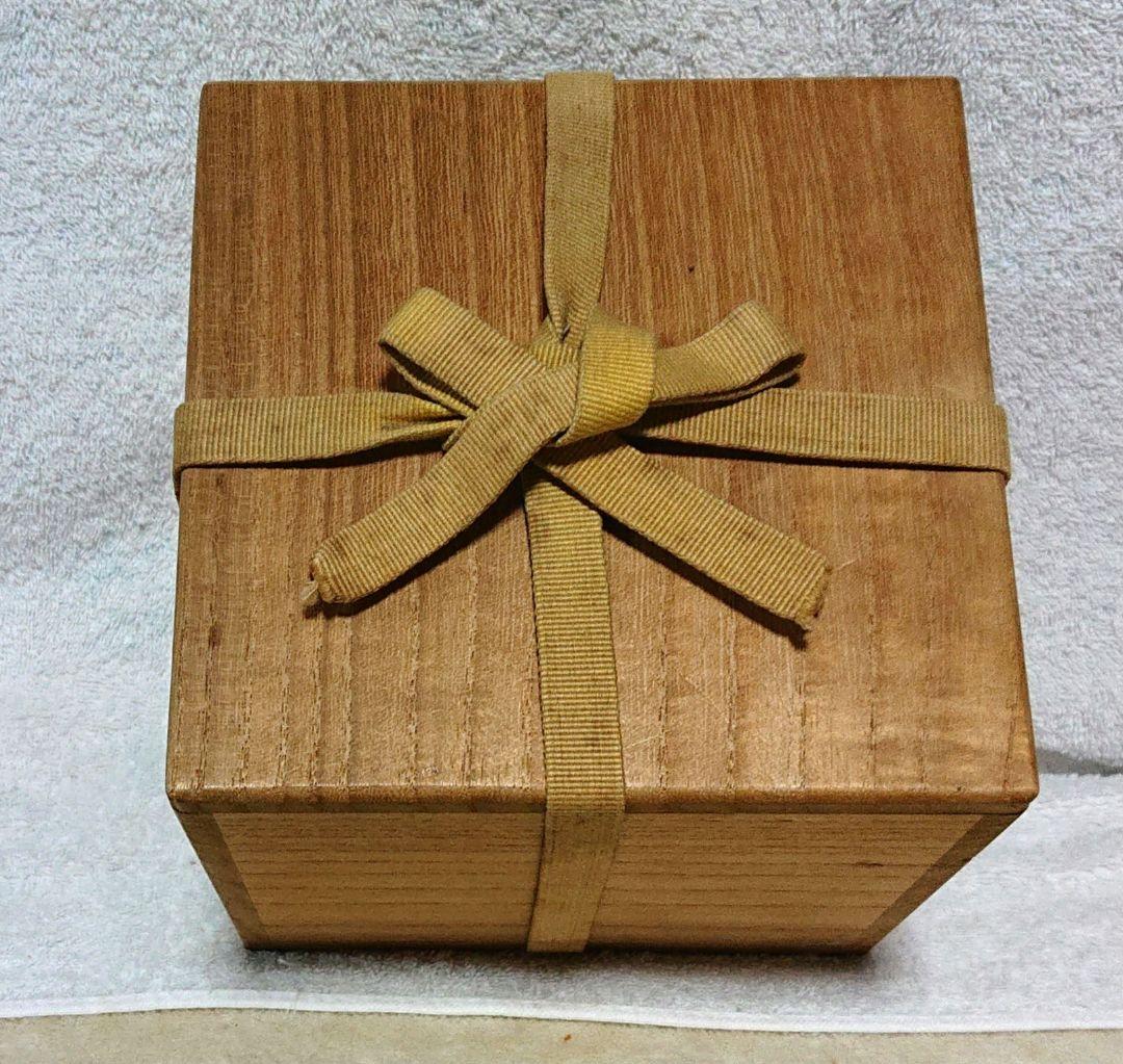 古麦作抹茶茶碗 木箱付き