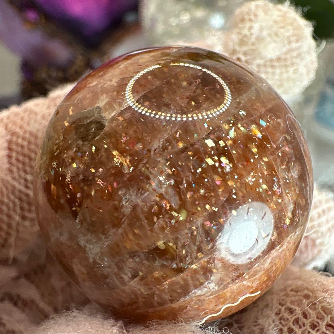 アルーシャサンストーン♡トルマリン♡スモーキー共生スフィアNo.2218