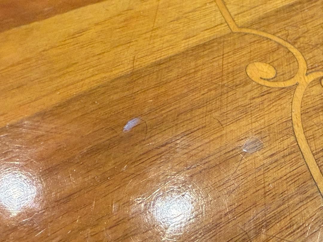 希少　象嵌　丸テーブル　センターテーブル　ラウンドテーブル　クラシック　RZ