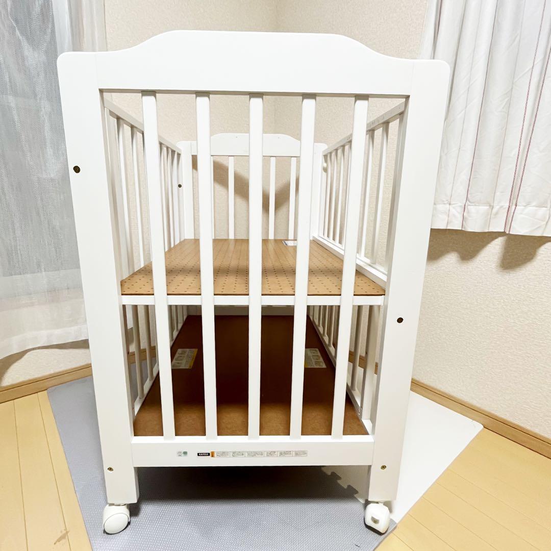 【一点限り❣️便利❣️】カトージ　ミニベビーベッド　ミニタチベッド⭐︎ もぬく