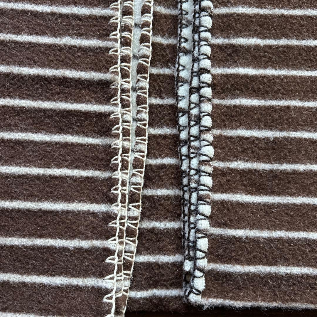 ECOLÁ 100%ウール ストライプブランケット