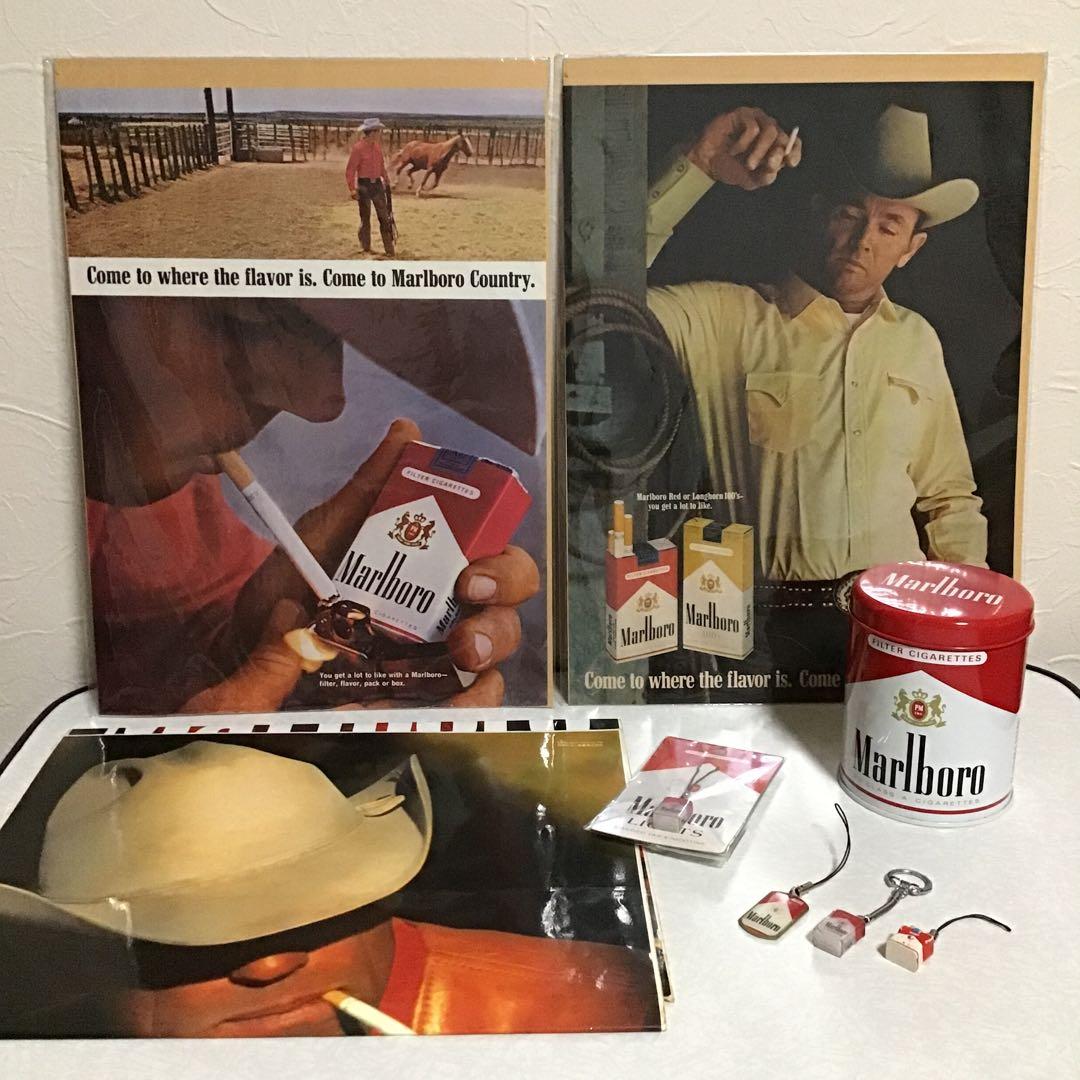 マルボロ Marlboro ポスター 店頭ステッカー 缶灰皿 ストラップ など
