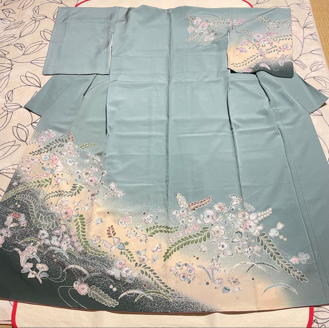 訪問着フルセット　辻ヶ花　金彩　絞り　正絹