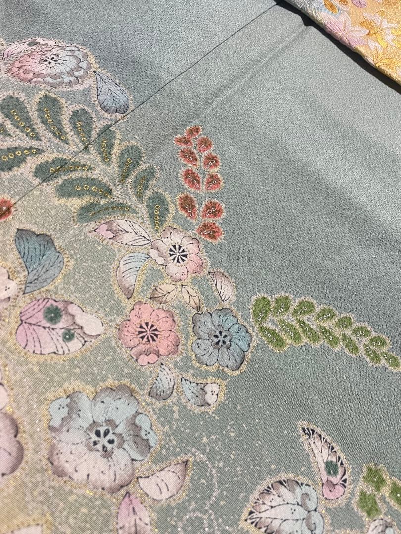 訪問着フルセット　辻ヶ花　金彩　絞り　正絹