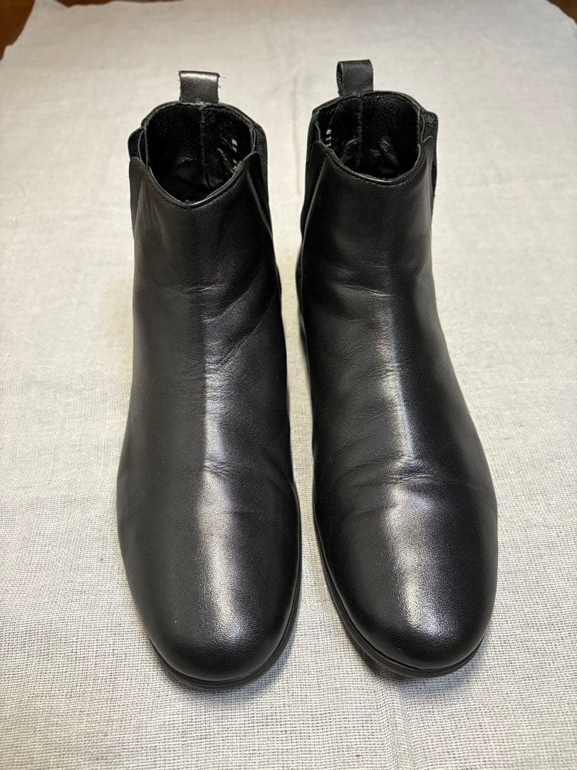 【chausser】ショセ トラベルシューズ サイドゴアブーツ 黒 39