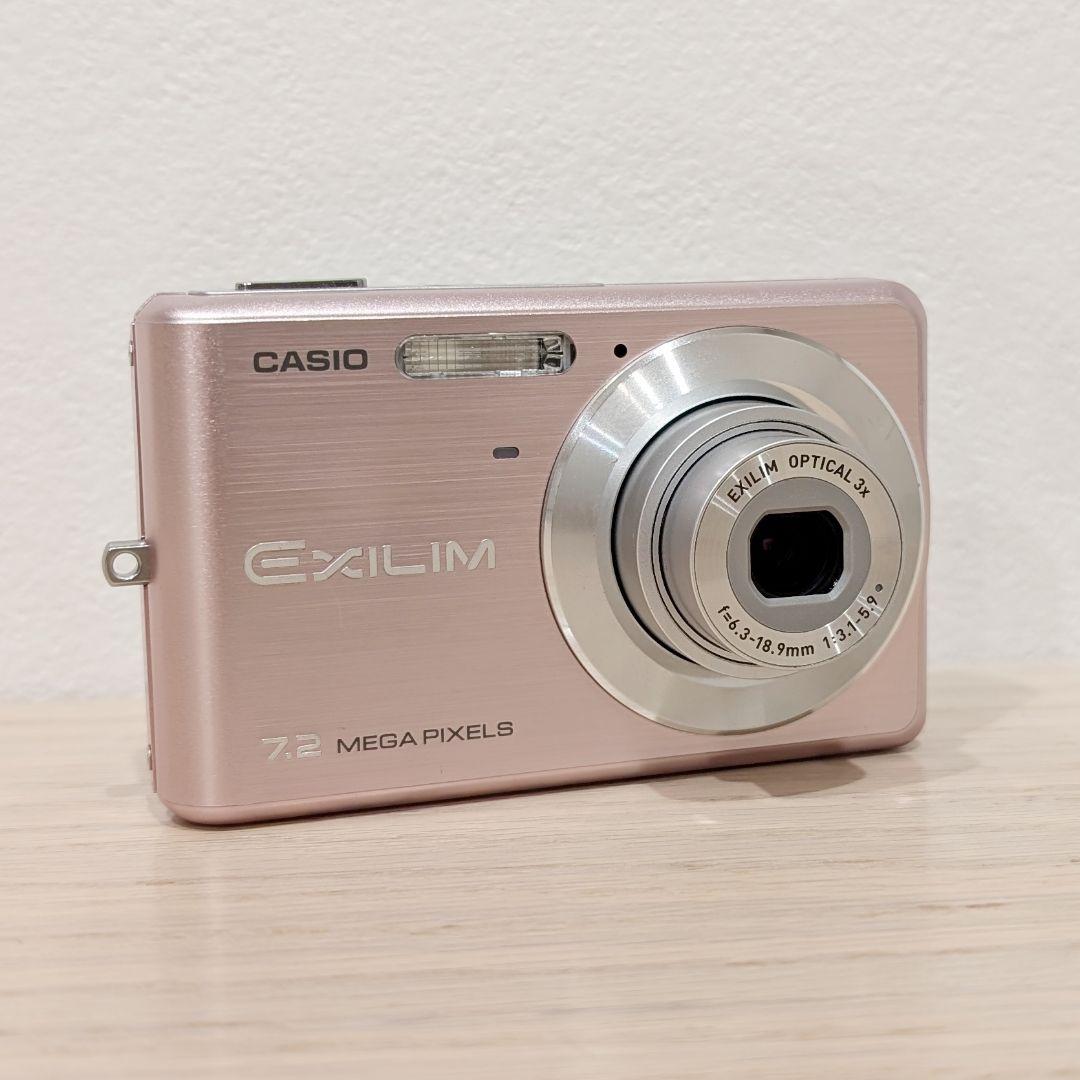 動作確認済 CASIO EXILIM EX-Z77 ピンク デジカメ 充電器あり