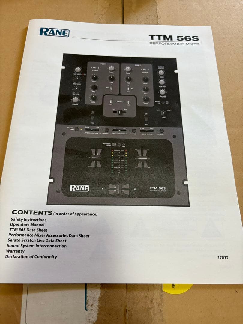 RANE DJミキサー TTM56S DECKSAVER付き