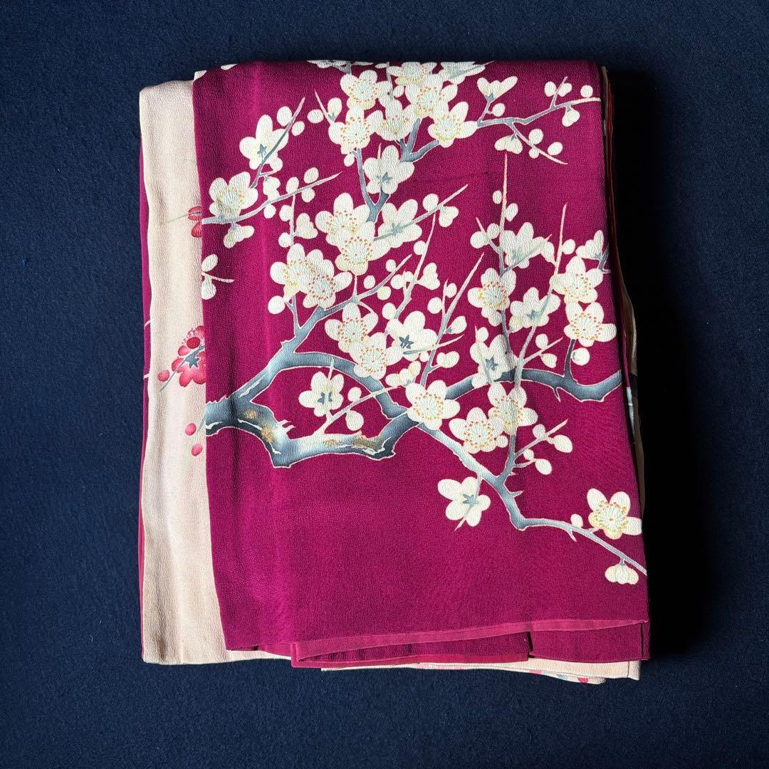 2614 アンティーク着物2枚・羽織1枚おまとめ売り　材料正絹