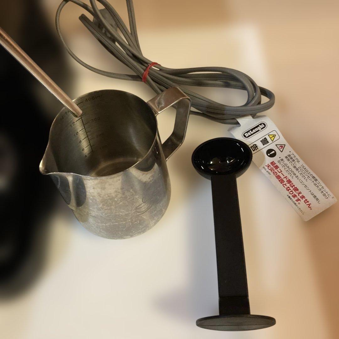 エスプレッソマシン 黒 ミルクピッチャー付き