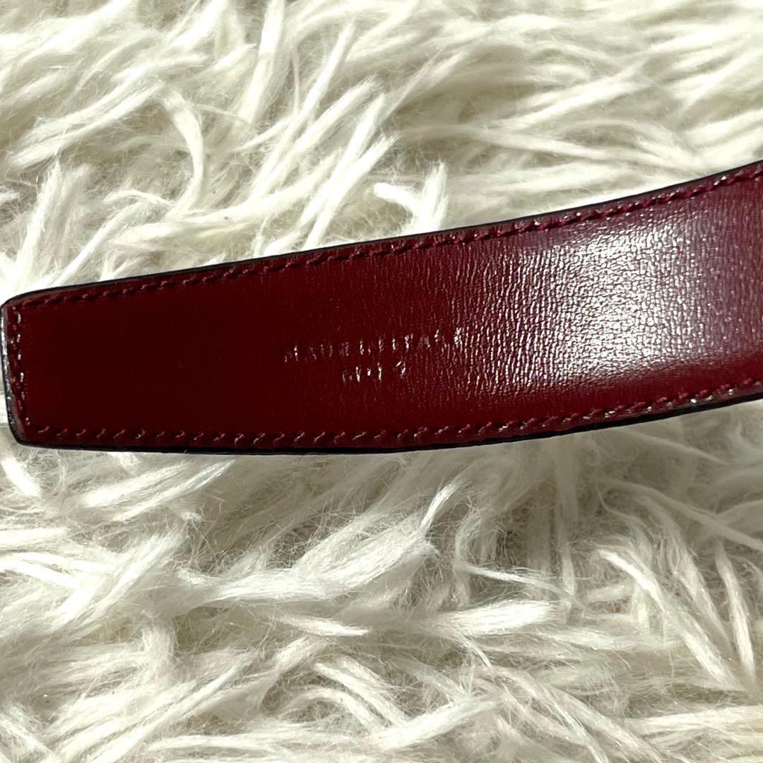 未使用保管品　CELINE ベルト　リバーシブル　馬車金具　ゴールド　黒×茶