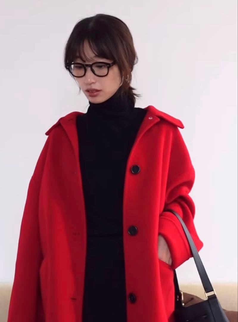 【新品】リバーミドルコート レッド ベースメントオンライン