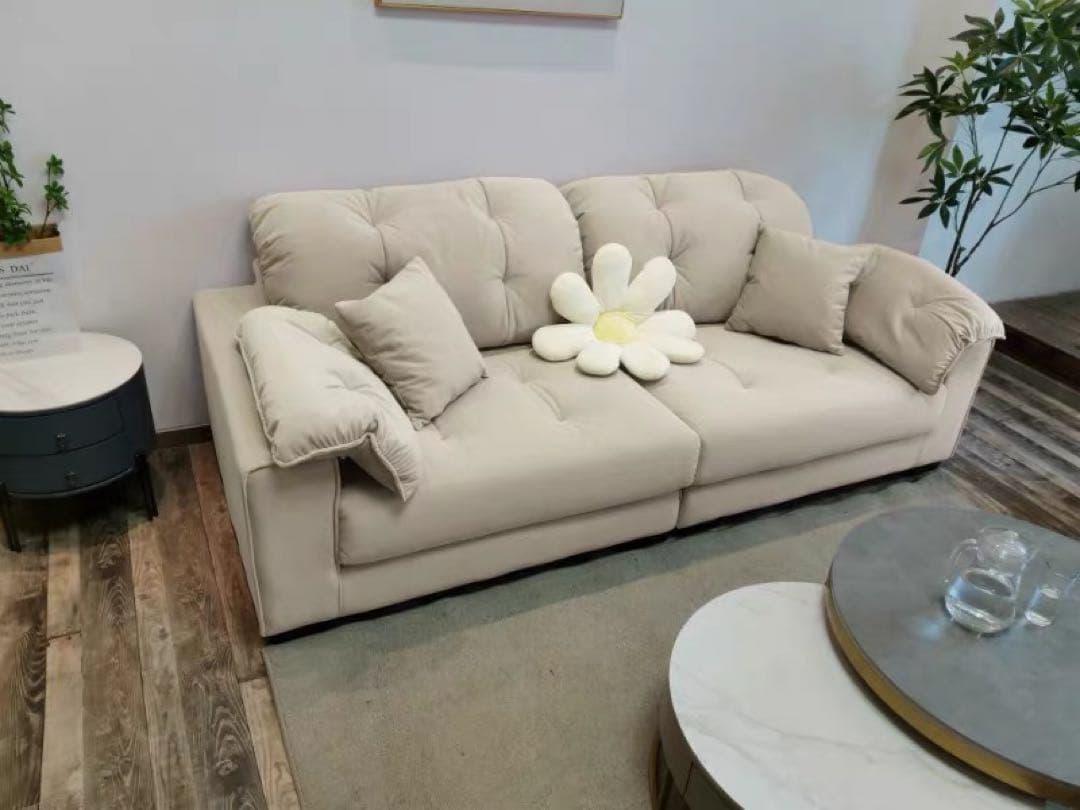 ダウン充填ソファ　一人用ソファ　おしゃれソファ