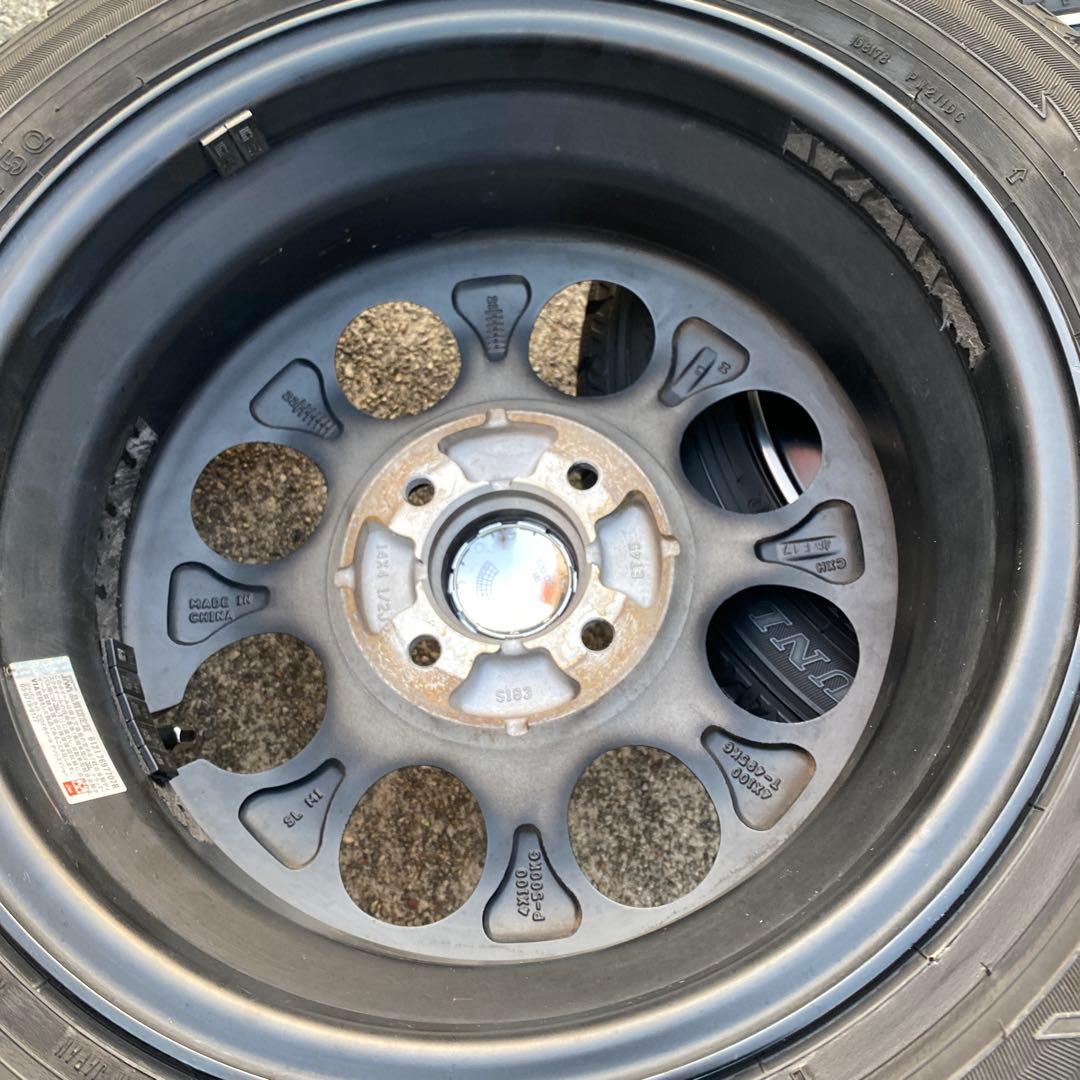◇中古溝有りダンロップ155/65R14スタッドレスセット スペーシア