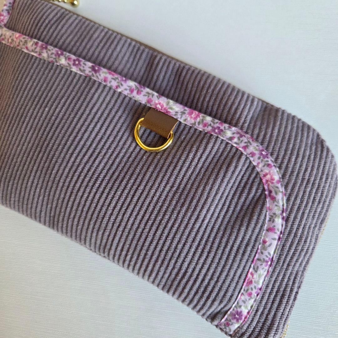 ミーコ&ターボ様　蓋付きショルダーバッグ　ハンドメイド