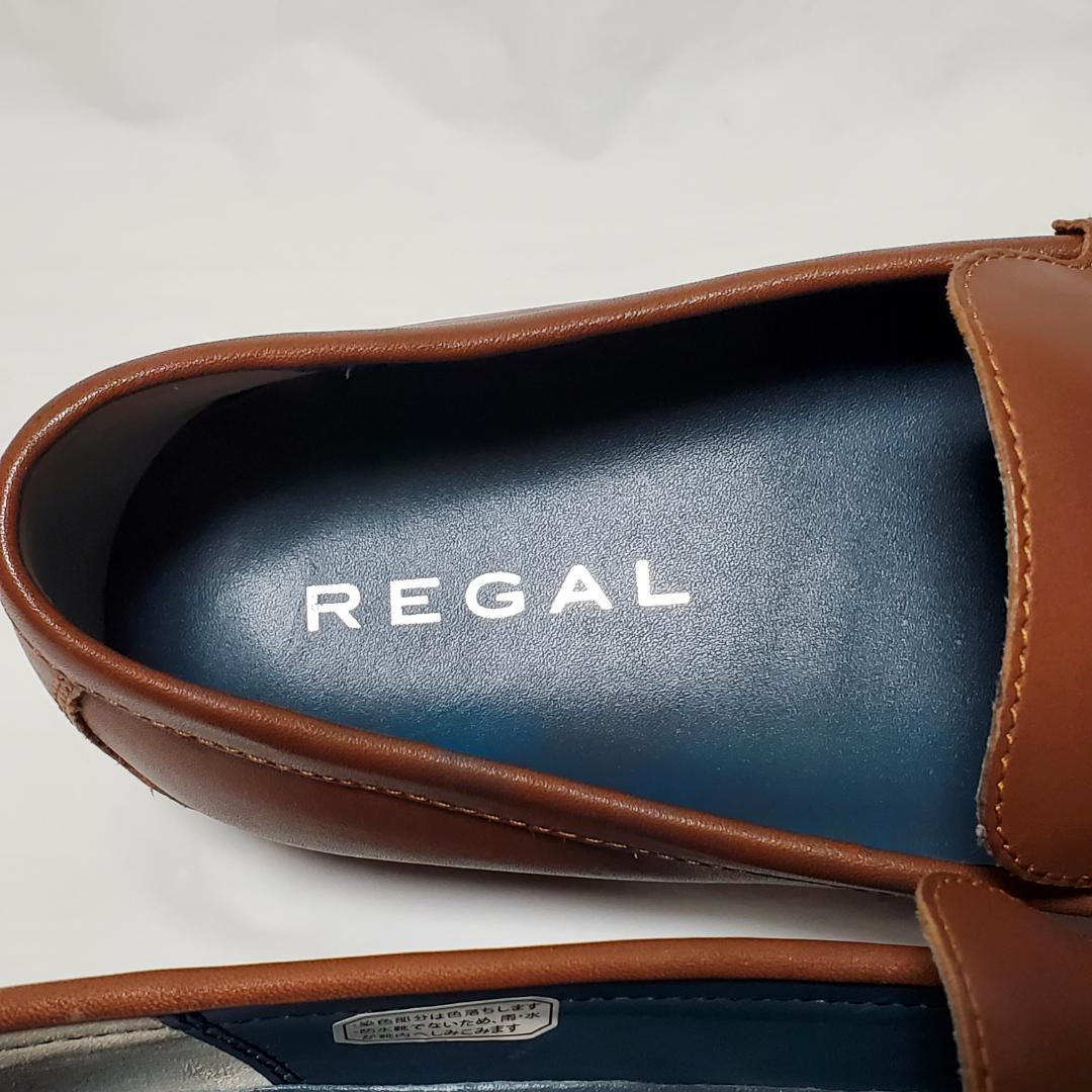 【新品未使用】　リーガル　ドライビングシューズ　スリッポン　本革　ブラウン