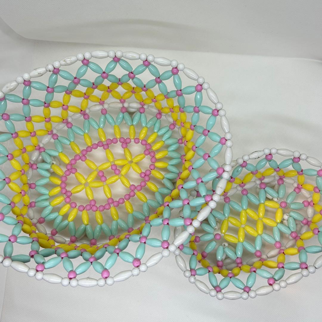 スイマー　ビーズカゴ　レトロ　中古　店舗用　7個セット