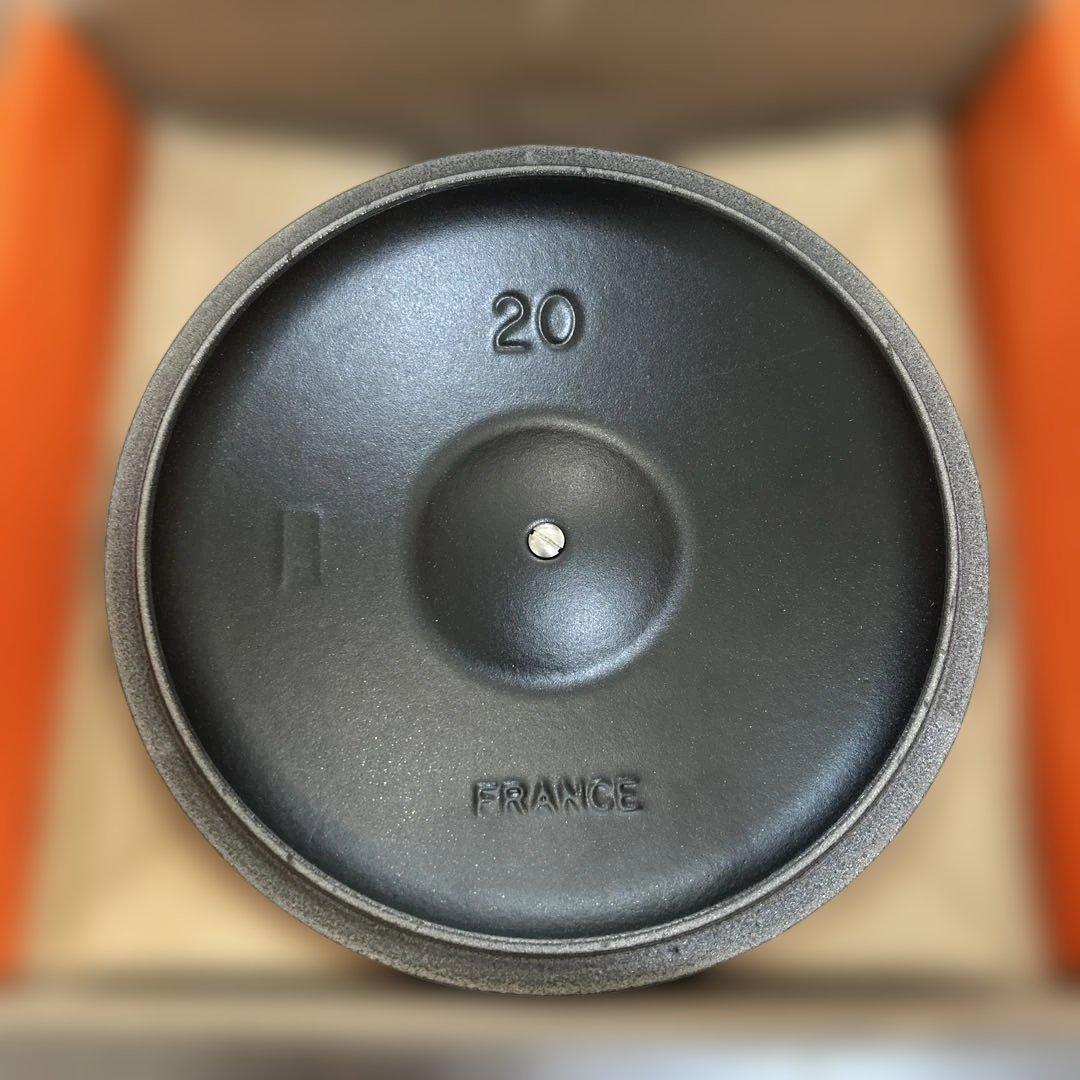 LE CREUSET 両手鍋 オレンジ 元箱付き