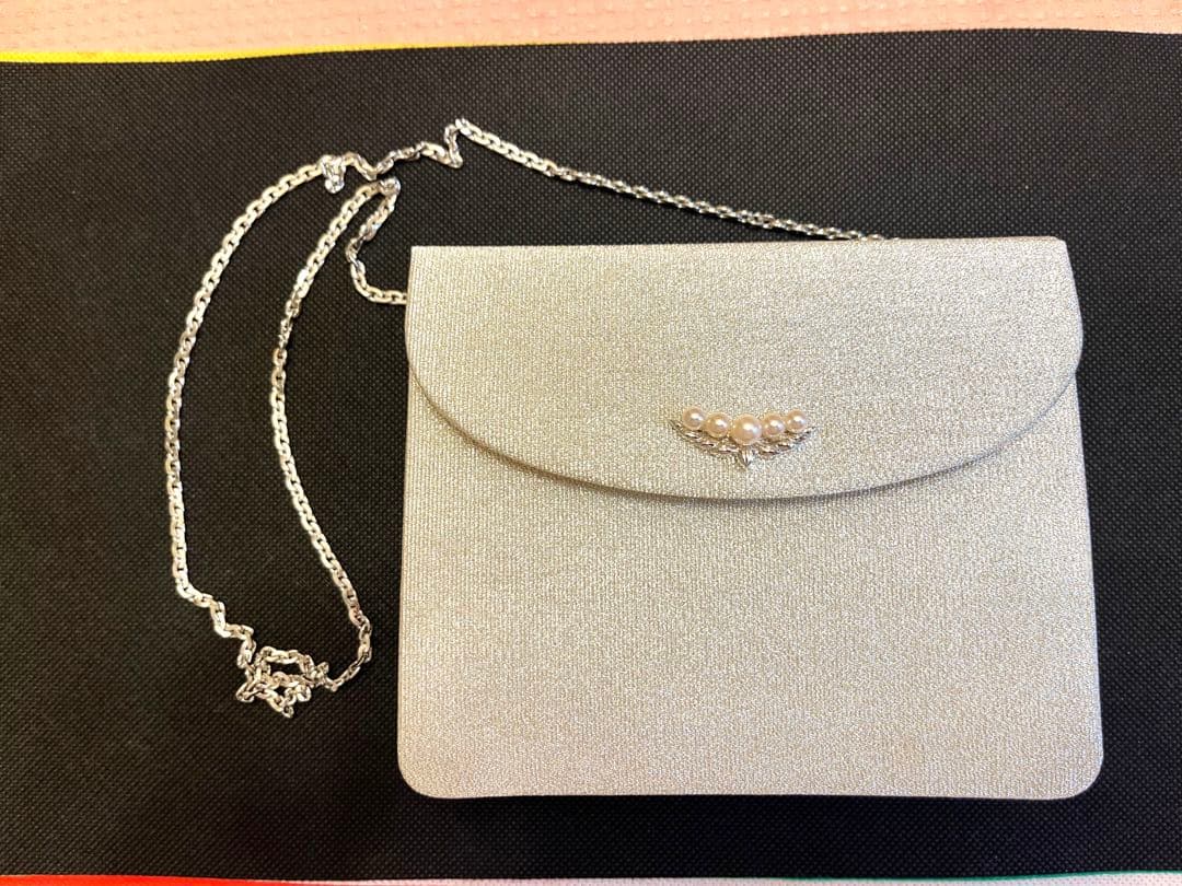 和装バッグ　カクテルバッグ　ミキモト本真珠　綴織　佐賀綿　新品未使用品　高級品