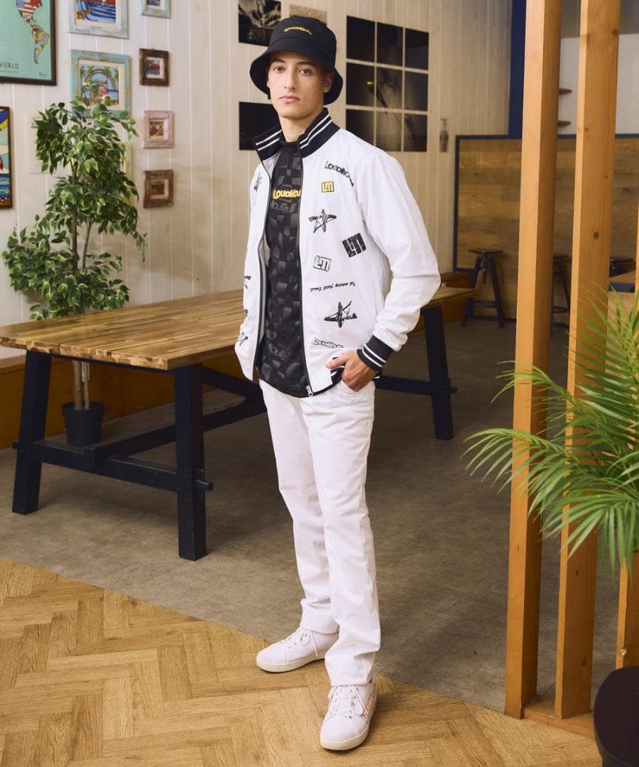 秋冬★ラウドマウスゴルフ★4WAYストレッチライトボンディングブルゾン★M/WT