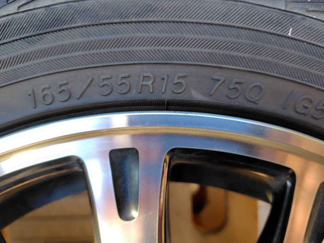 165/55R15 ヨコハマスタッドレス　8.5分山