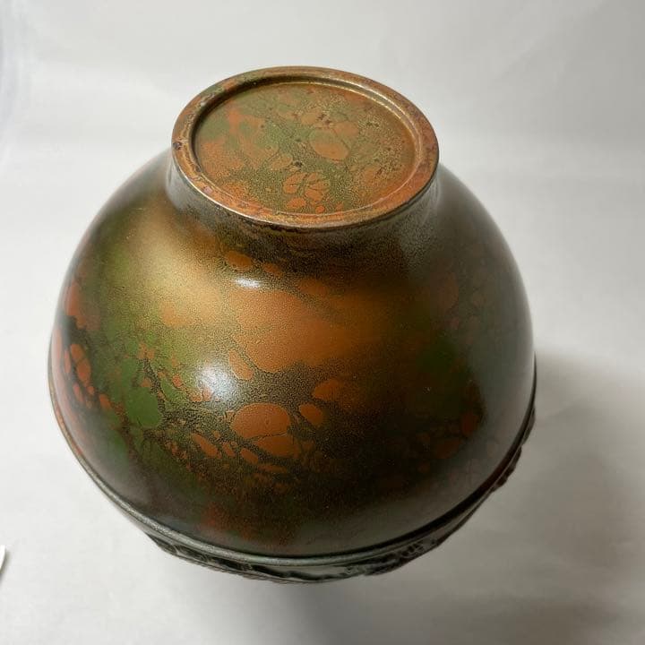 FZ02⑥ 高岡銅器 鋳造花瓶