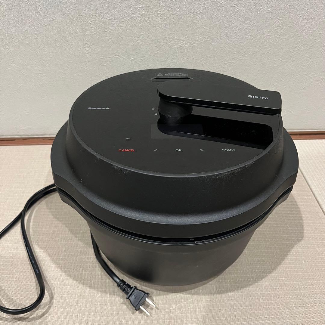 22年製　パナソニック　オットクッカー　ビストロ　電気圧力鍋 黒