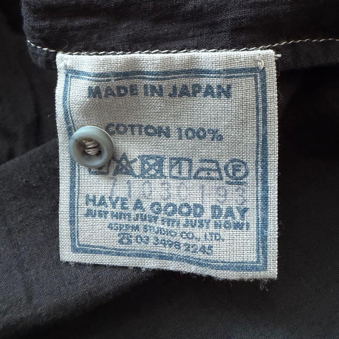 45R インドカディのタックフリルボウタイブラウス　黒