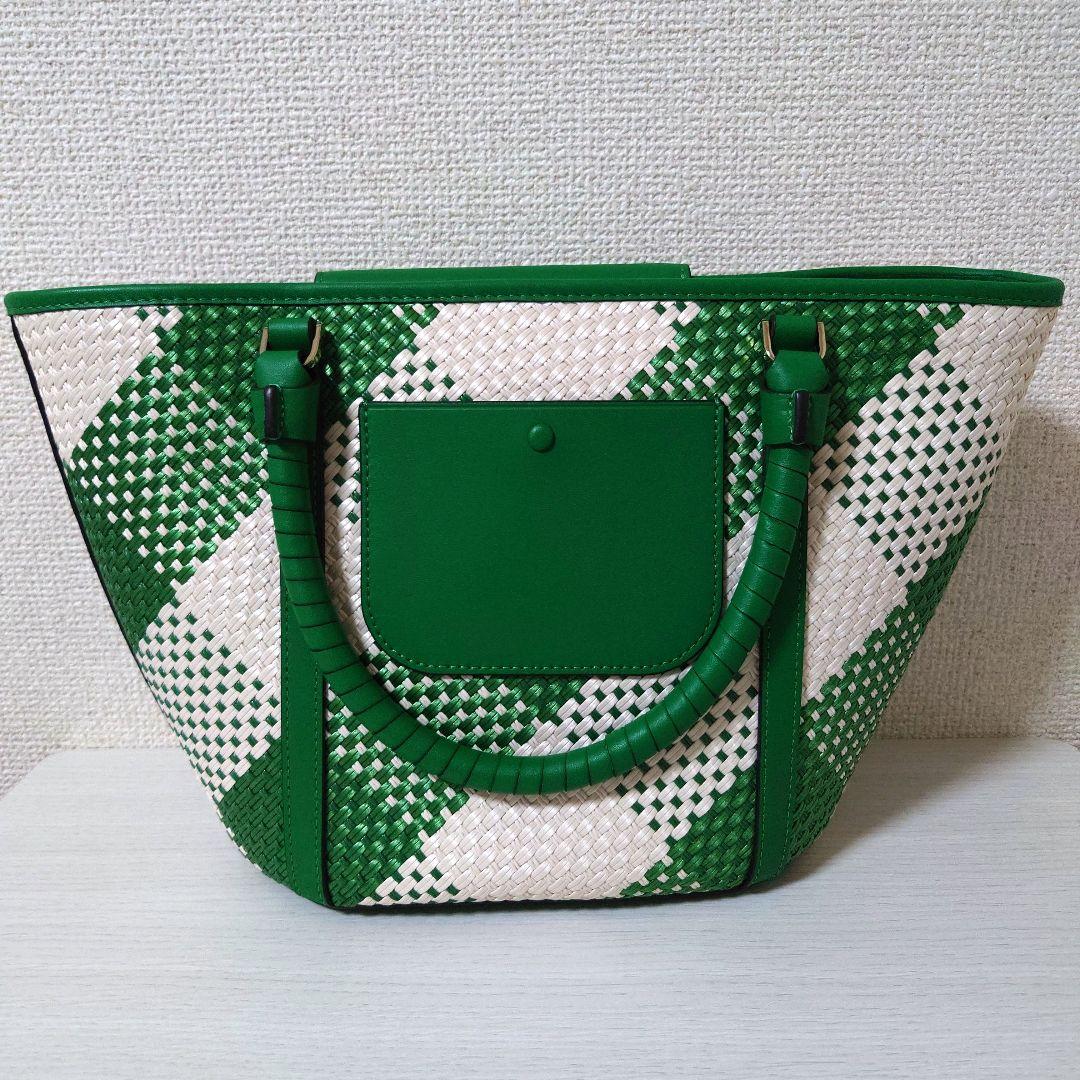 kate spade かごバッグ グリーン