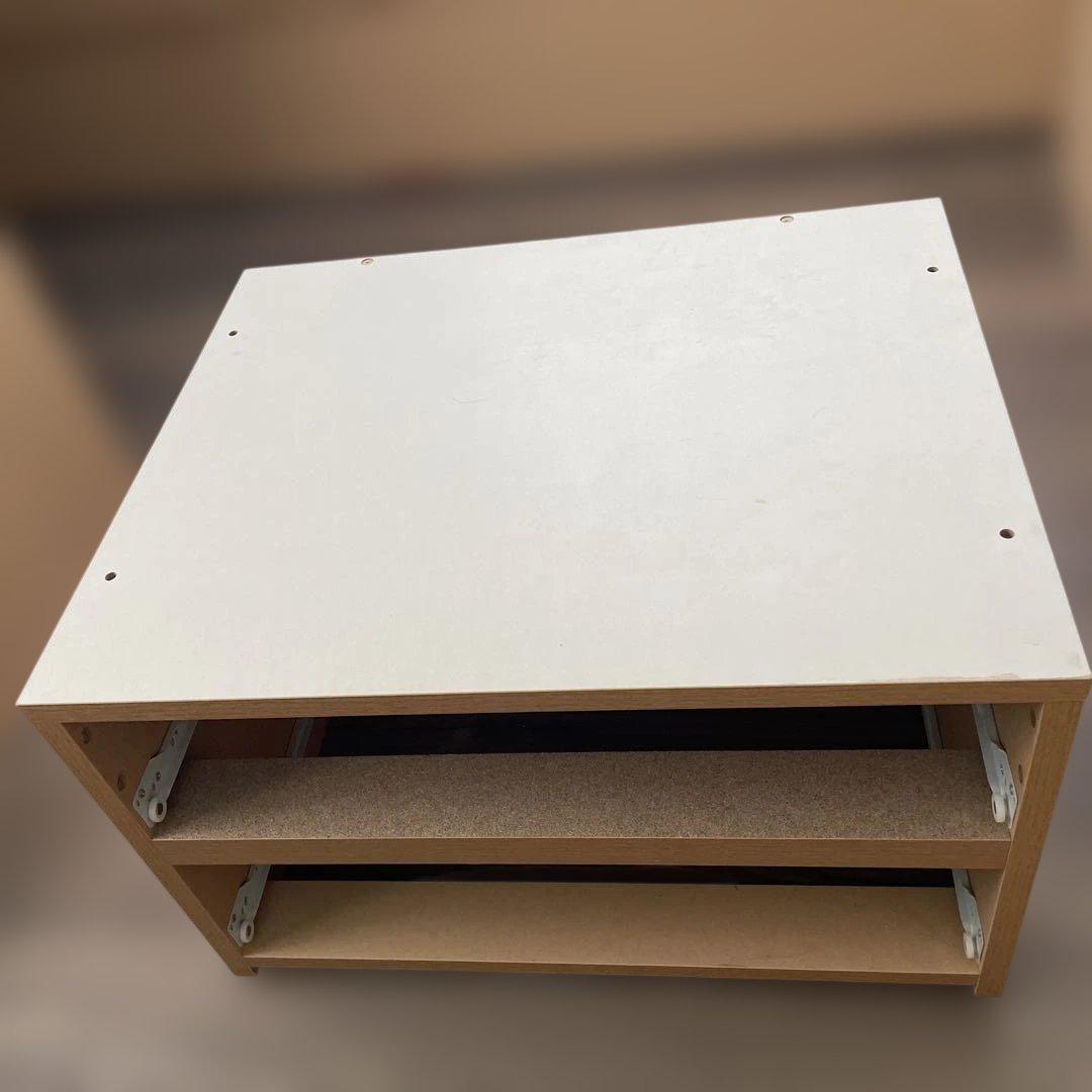 ニトリ　ジオチェスト　収納付き　木製ダブルベッドフレーム　コンセント付き