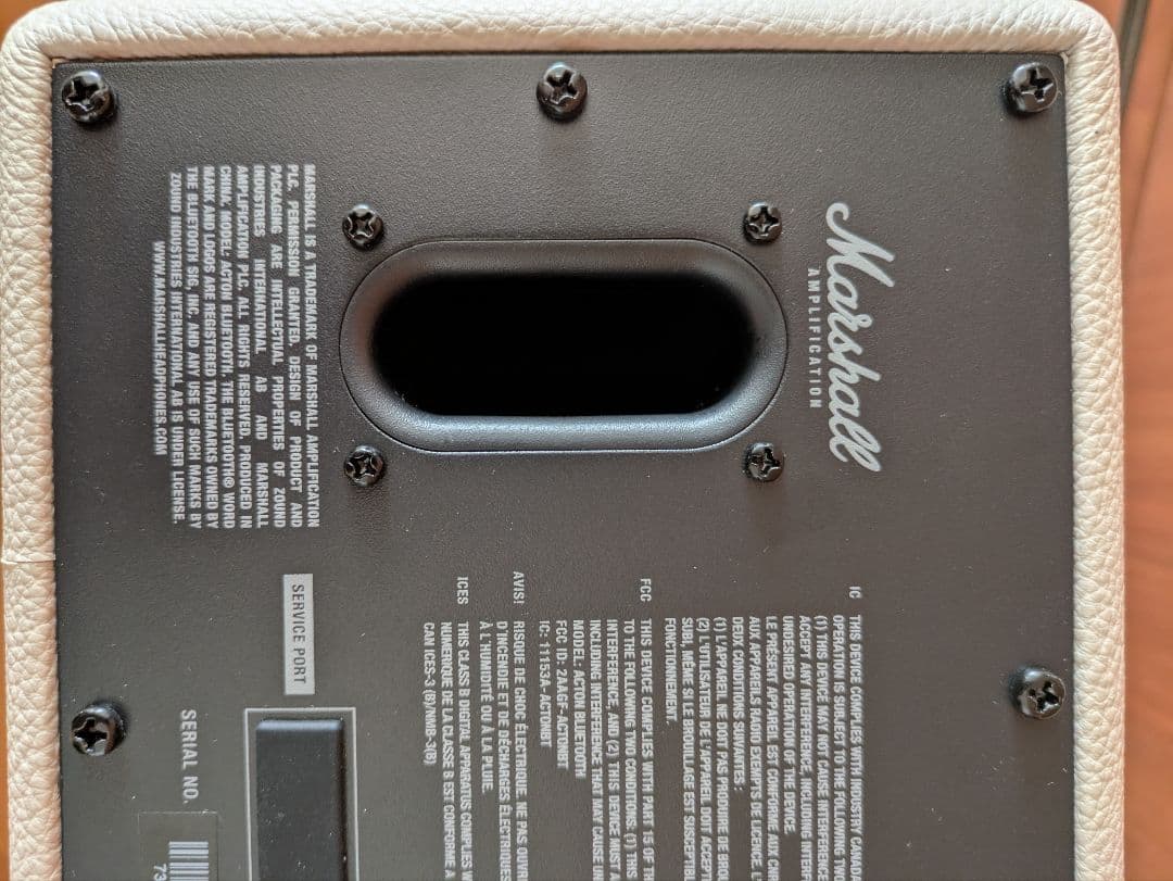 Marshall Acton Bluetoothスピーカー ホワイト　美品