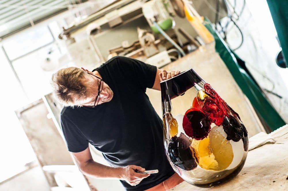 ✨️希少品✨️IDEEイデー エマニュエル バブレッド　花器　硝子花瓶