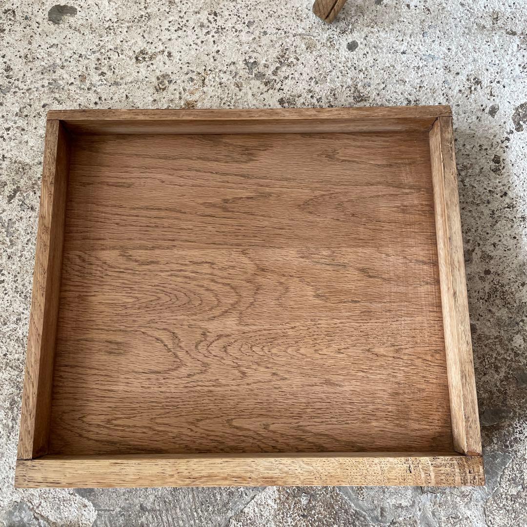 ビンテージ ドロワーサイドテーブル ベッドサイド　猫脚　剥離　no2