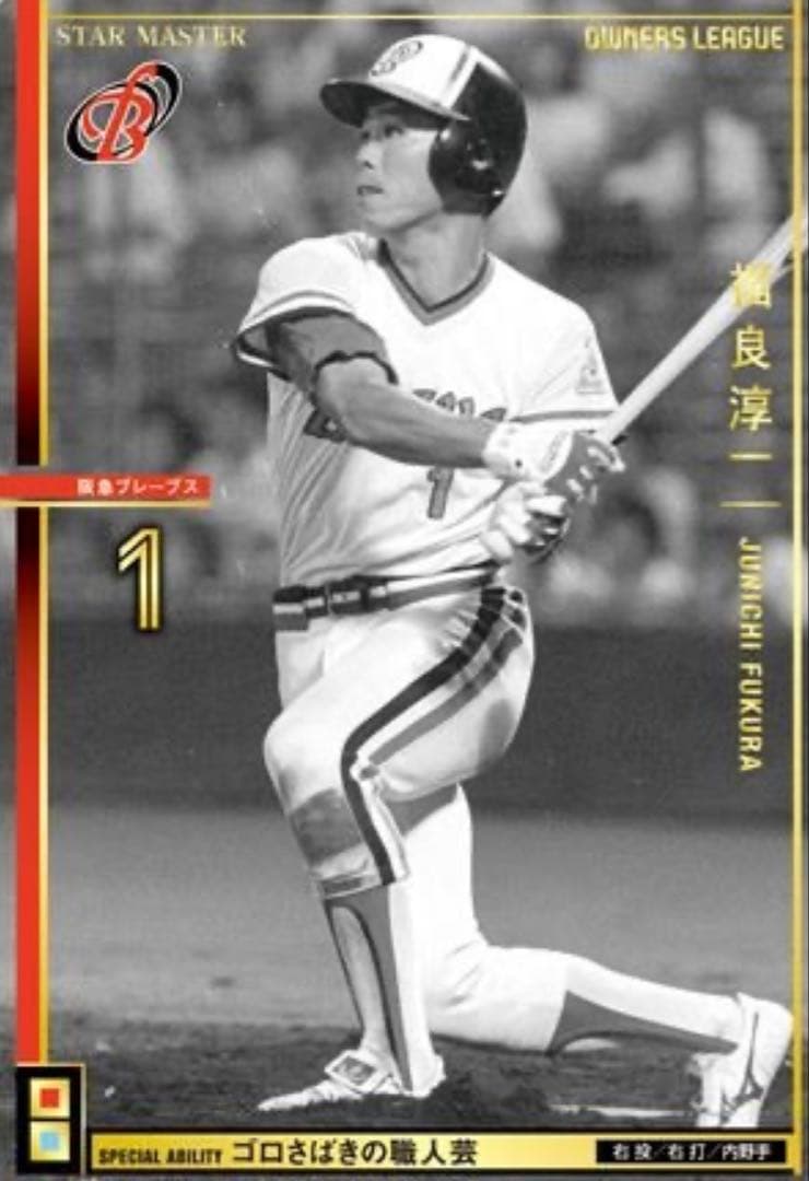 阪急ブレーブス　福良淳一選手ユニフォーム　球団支給品　実使用