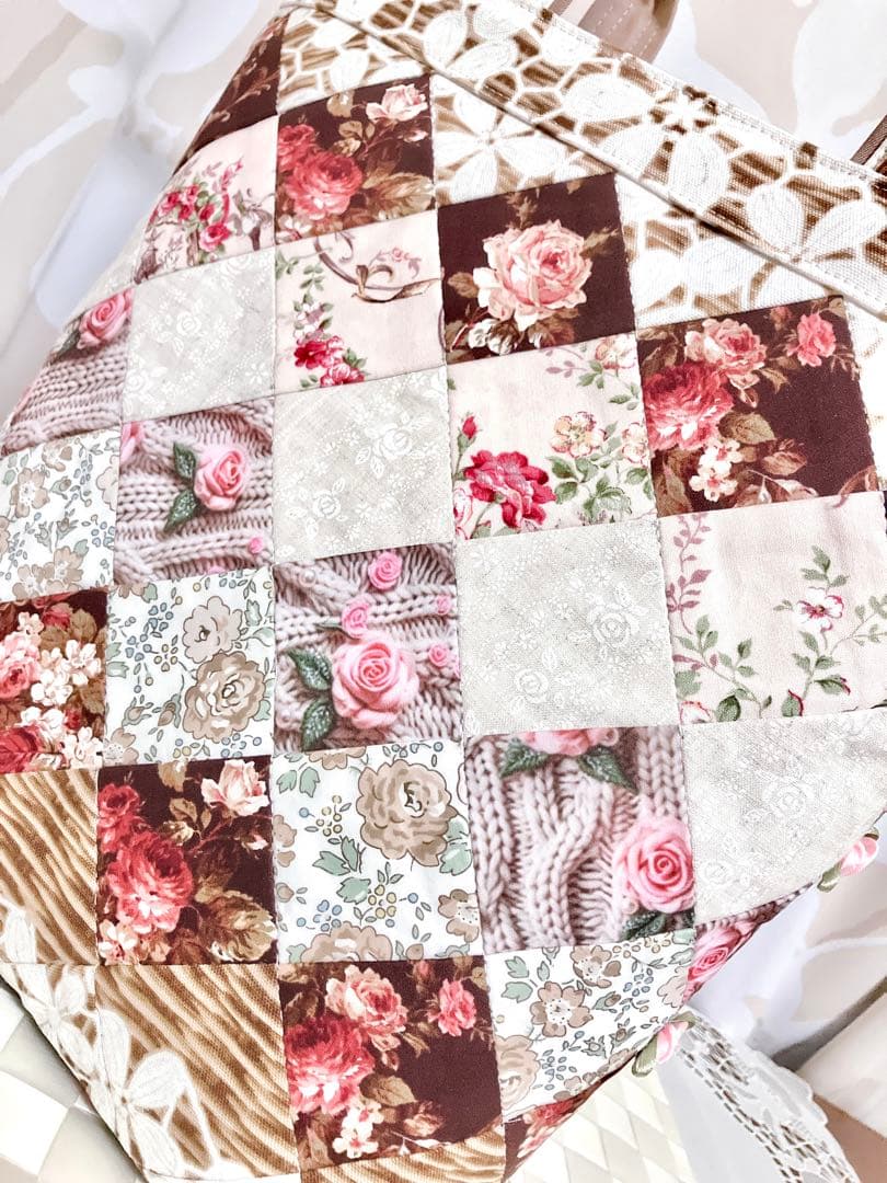 ♡*♡様 薔薇の花かご トートバッグ パッチワーク