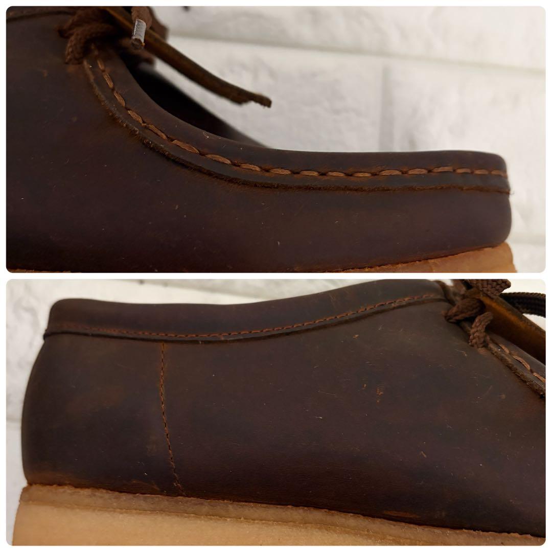 メンテナンス済み Clarks ワラビー オールレザー 26cm