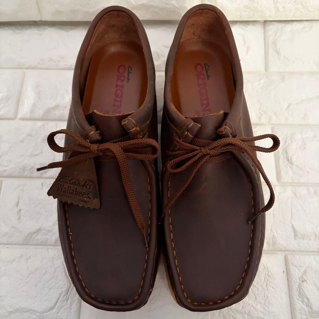 メンテナンス済み Clarks ワラビー オールレザー 26cm