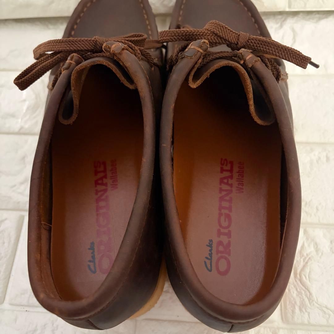 メンテナンス済み Clarks ワラビー オールレザー 26cm