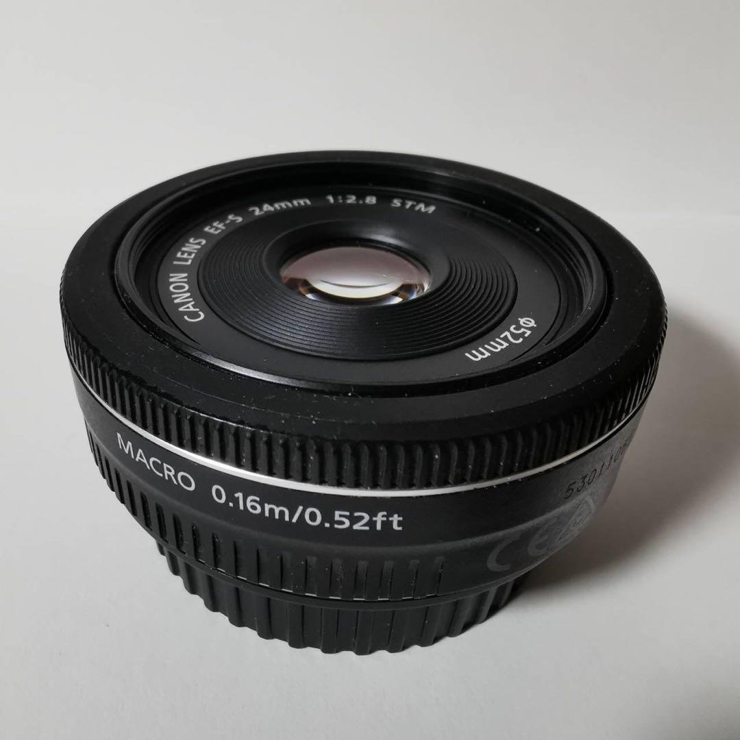 Canon EF-S 24mm レンズ 中古 前後キャップ付き