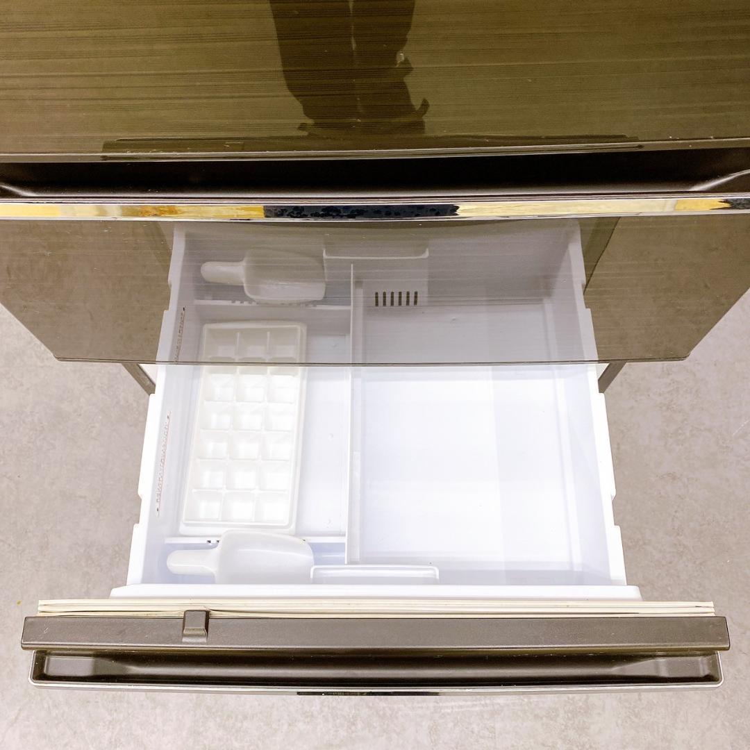 三菱自動製氷付 ノンフロン冷蔵庫　MITSUBISHI MR-CX37A-BR1