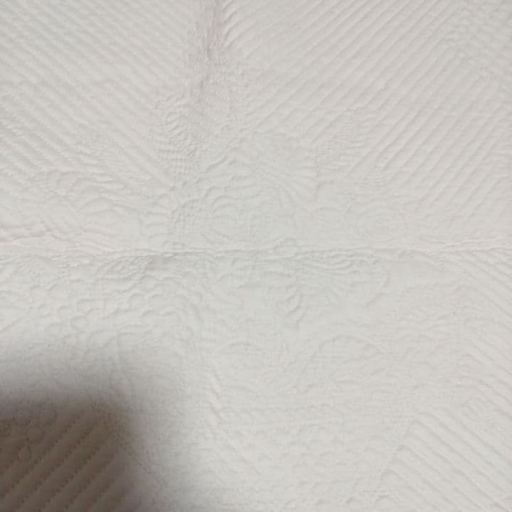 淡いピンクの布も使ったホワイトキルト