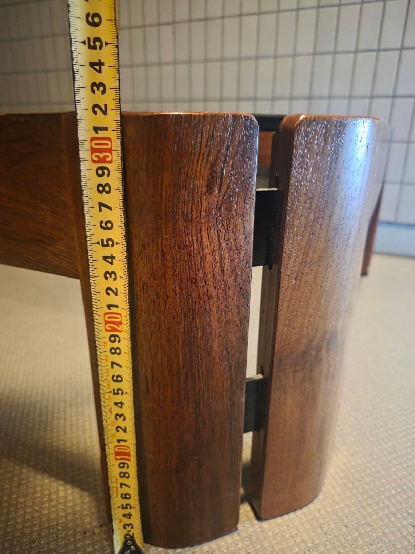 木製ガラスセンターテーブル