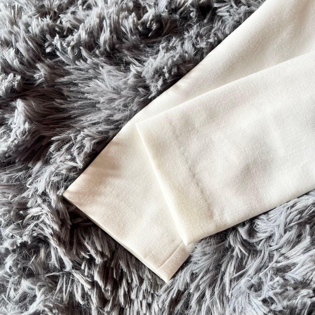 美品✨ ヨーコチャン パールAライントップス ロングスリーブ 近年 40 白