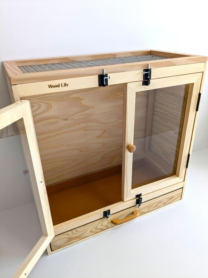 【アウトレット１点限定】鳥類ケージ 側面開閉窓 W598×D300×H600mm