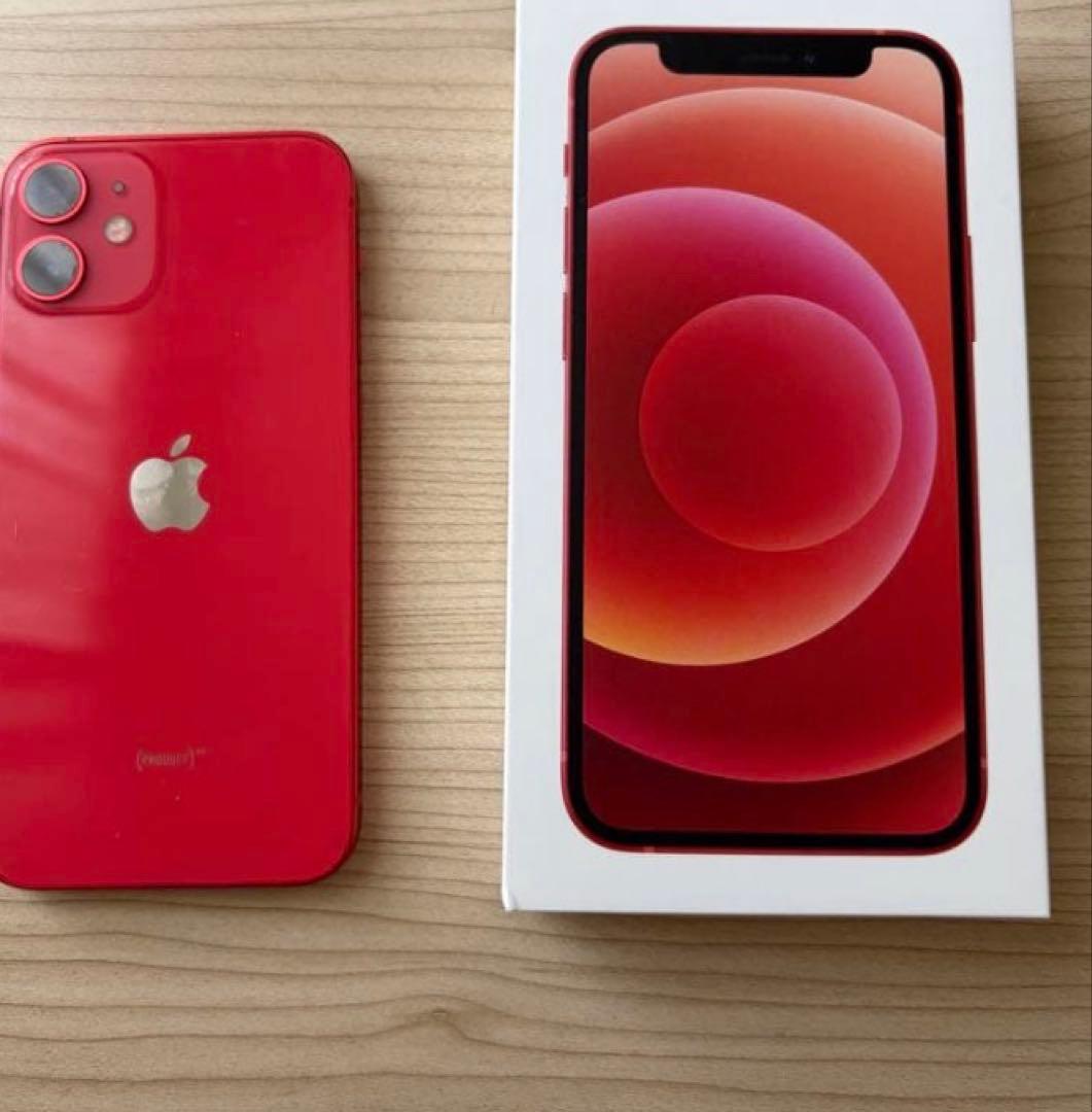 Apple iPhone 12 赤 本体と充電ケーブル