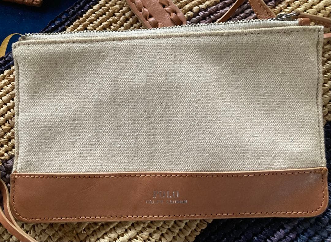 RT-60128　ポロラルフローレン　編込み かごバッグ ショップ外袋付き