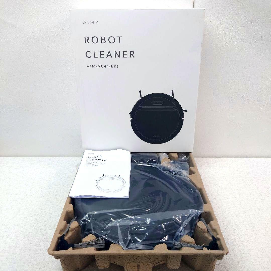M0120B1 未使用★AiMY ロボット掃除機 AIM-RC41 (BK)